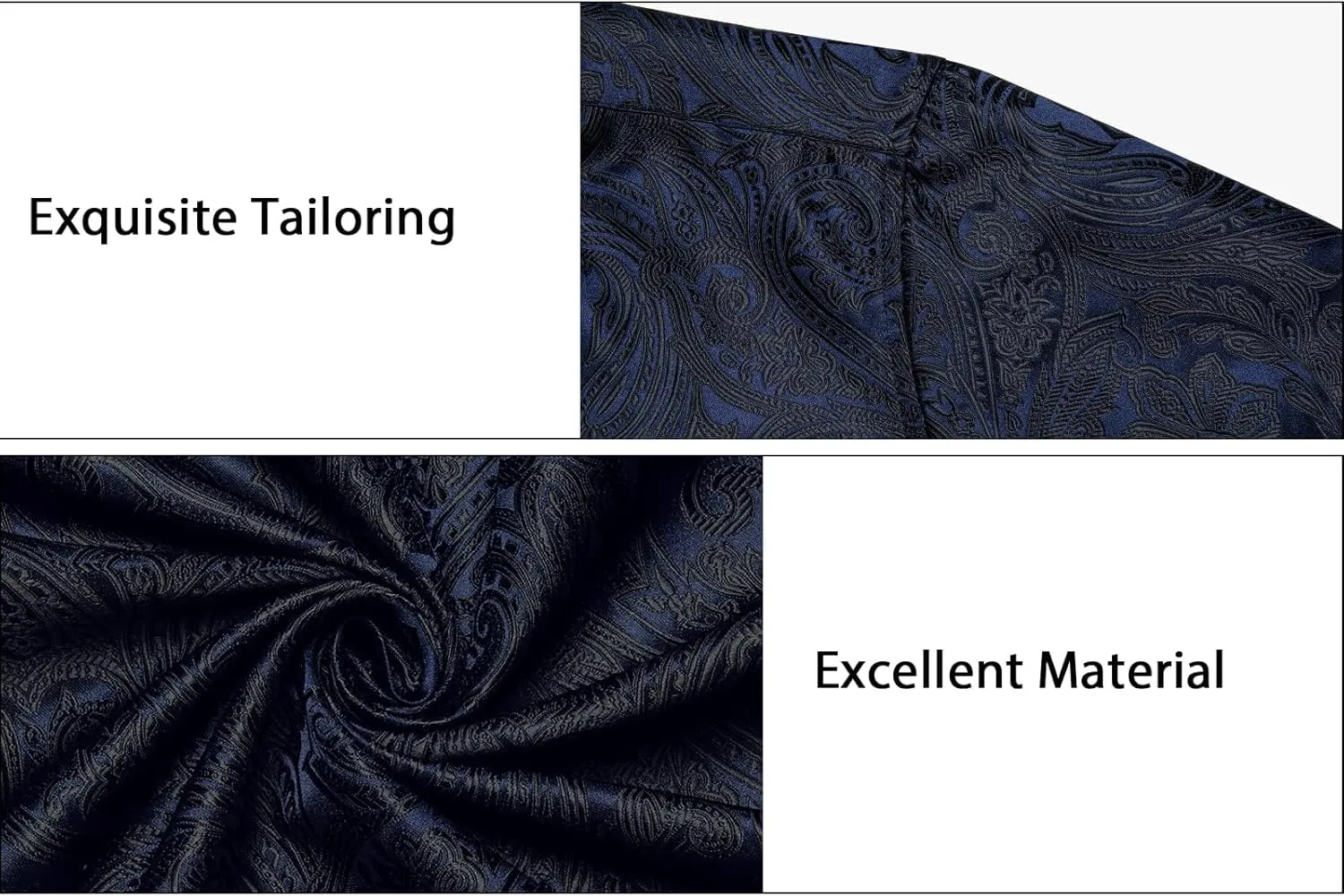 DiBanGu Mens Silk Paisley Dress Shirts,Long Sleeve Button Down Shirt Casual Regular Fit Shirt for Men Wedding Party