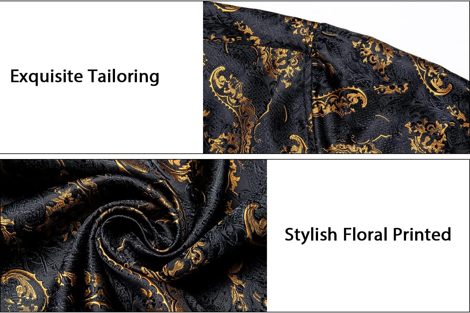 DiBanGu Mens Silk Paisley Dress Shirts,Long Sleeve Button Down Shirt Casual Regular Fit Shirt for Men Wedding Party