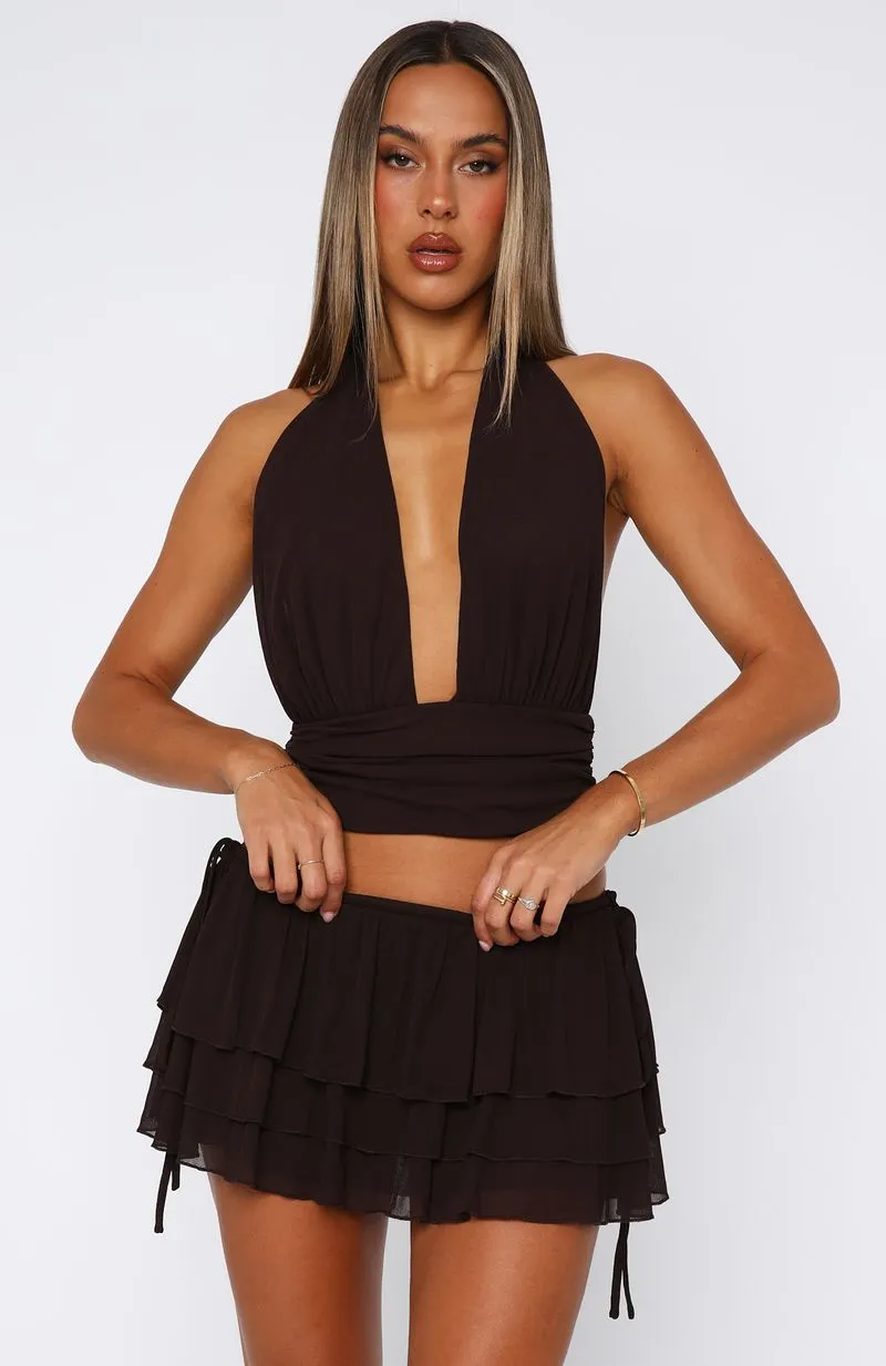 Dolce Dreams Mini Skort Chocolate Breezy Style