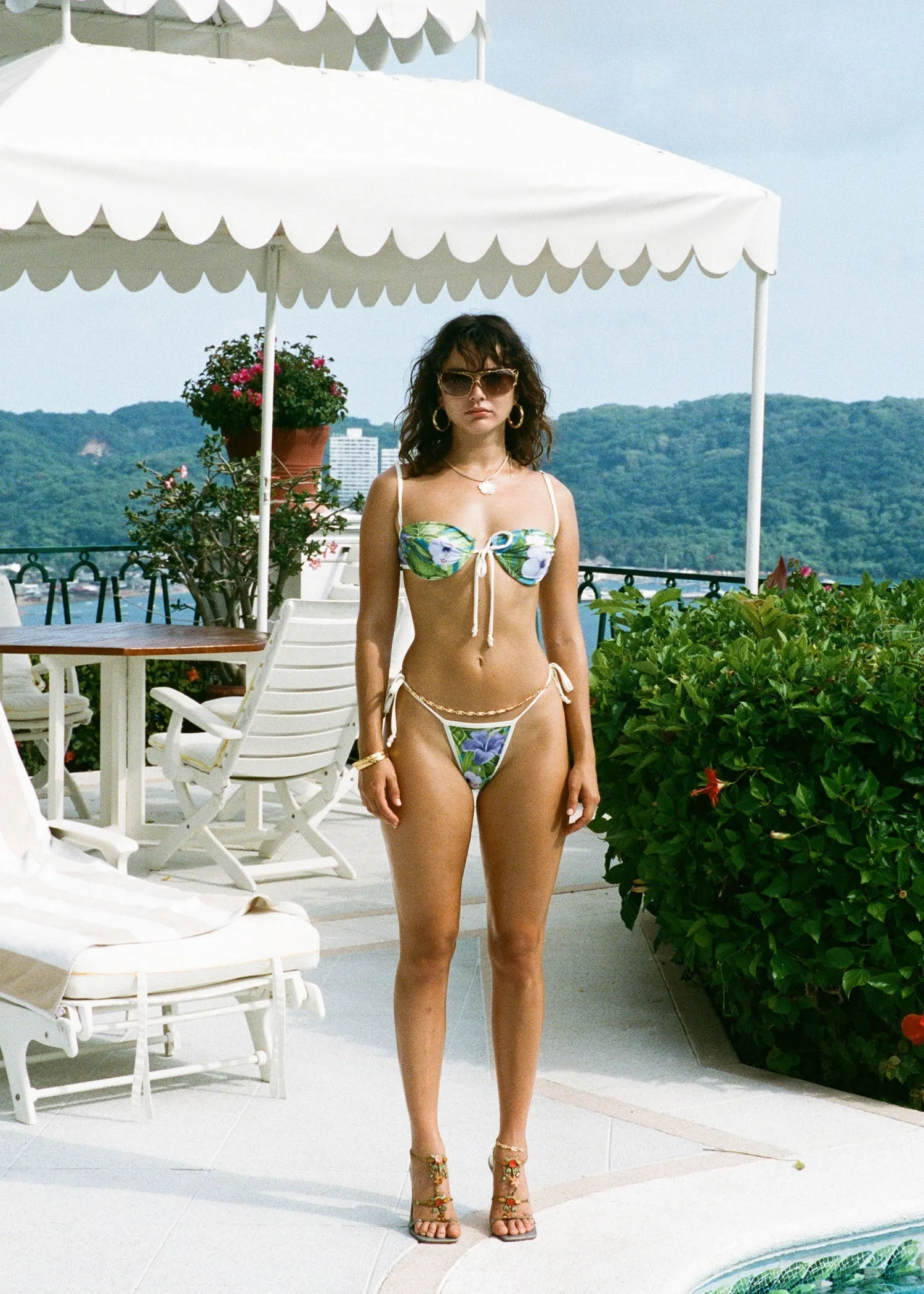 Dolce Vita Bikini Bottom | Las Flores Print Seasonal Basic Non Irritating Tags