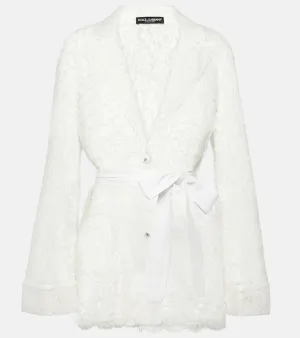 Dolce&Gabbana Bow-detail lace jacket