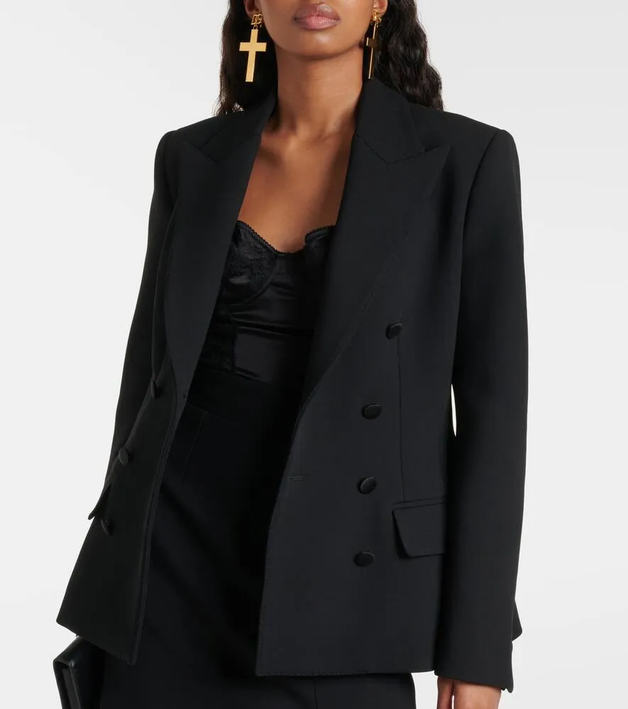 Dolce&Gabbana Double-breasted wool-blend jacket