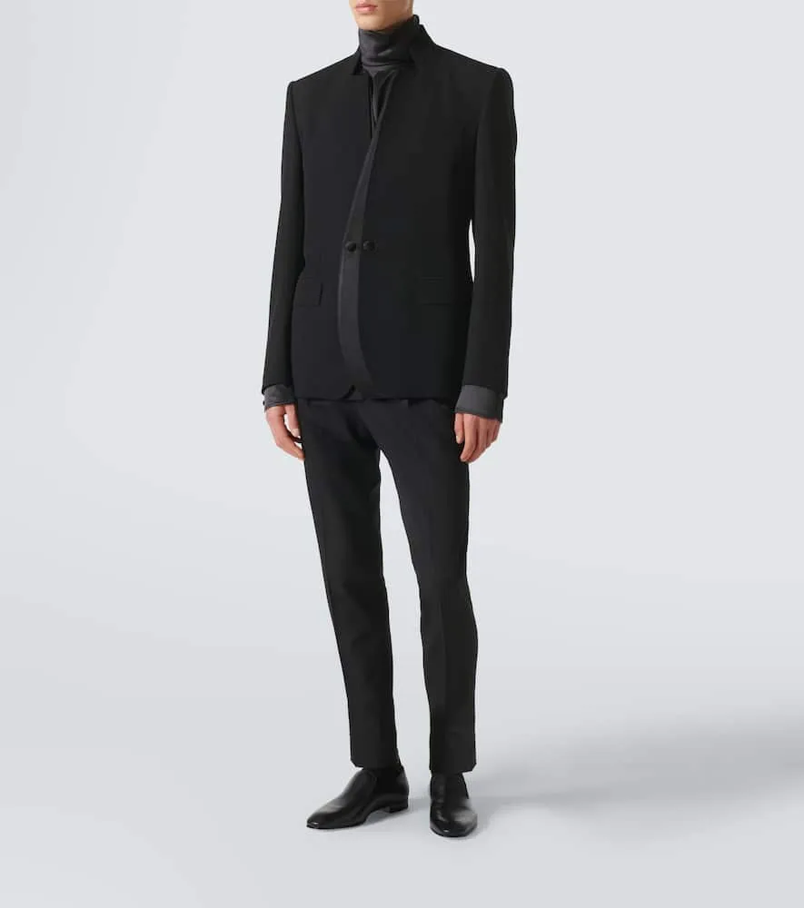 Dolce&Gabbana Wool-blend gabardine blazer
