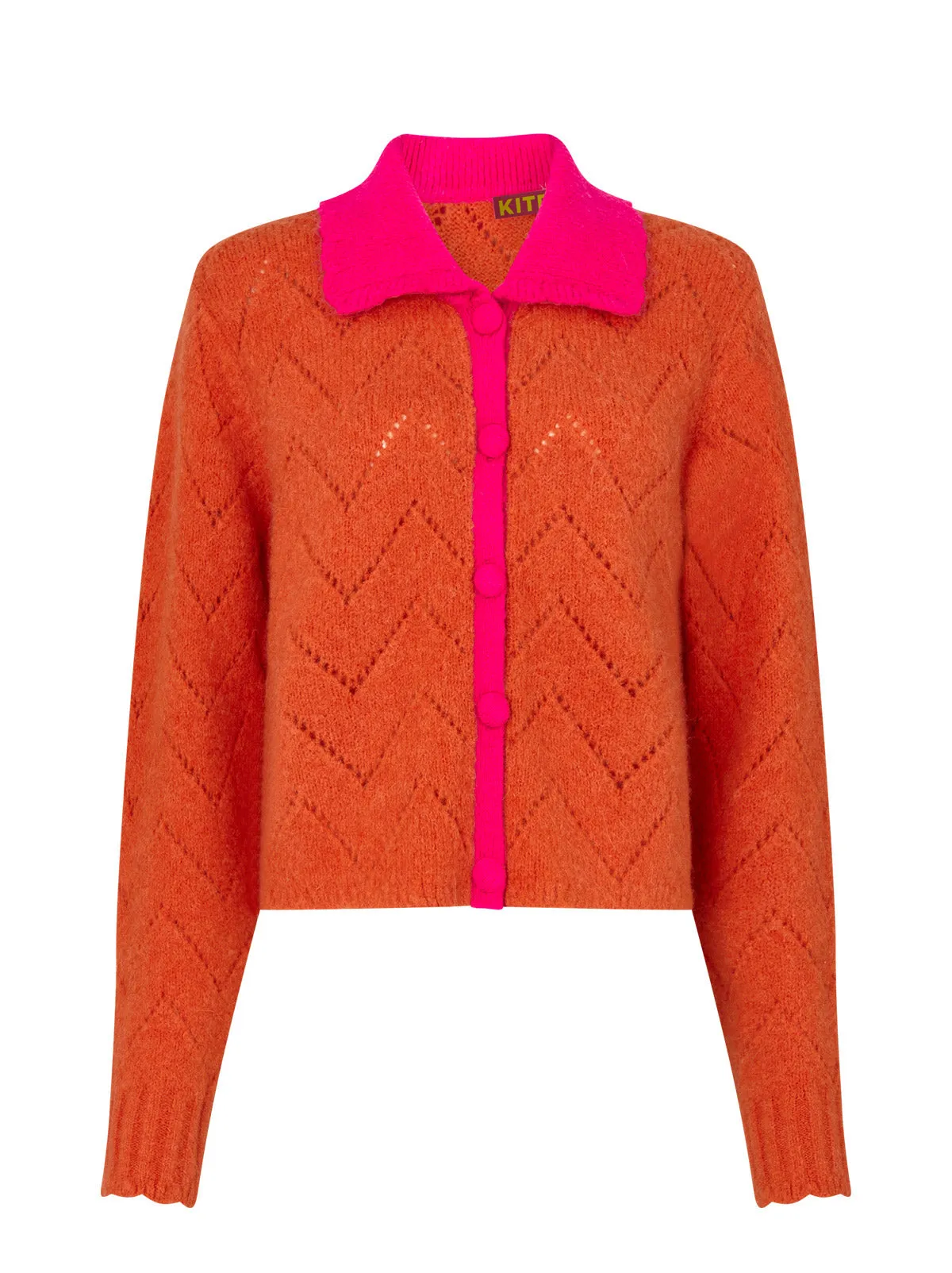 Dolly Orange And Pink Cardigan