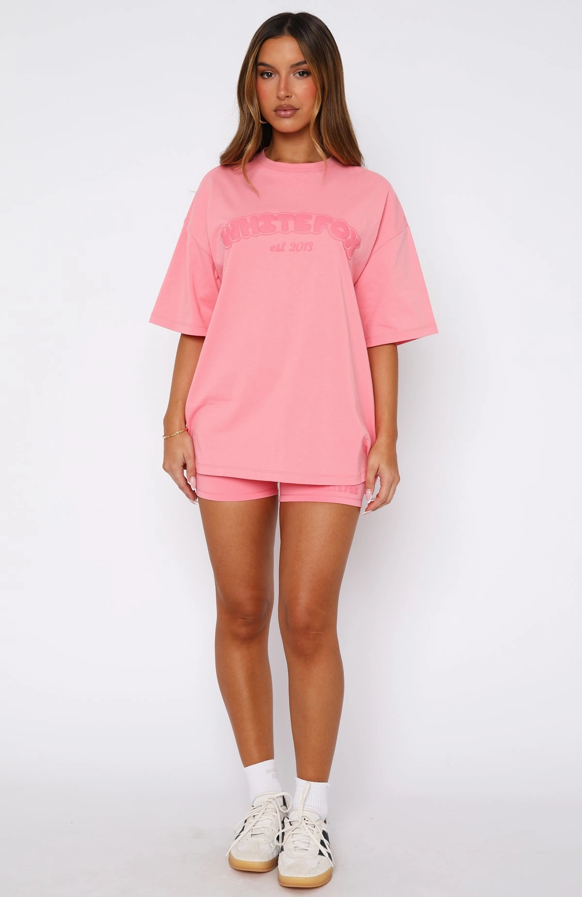 Don't Even Try Bike Shorts Melon Crisp Design Reinforced Seams