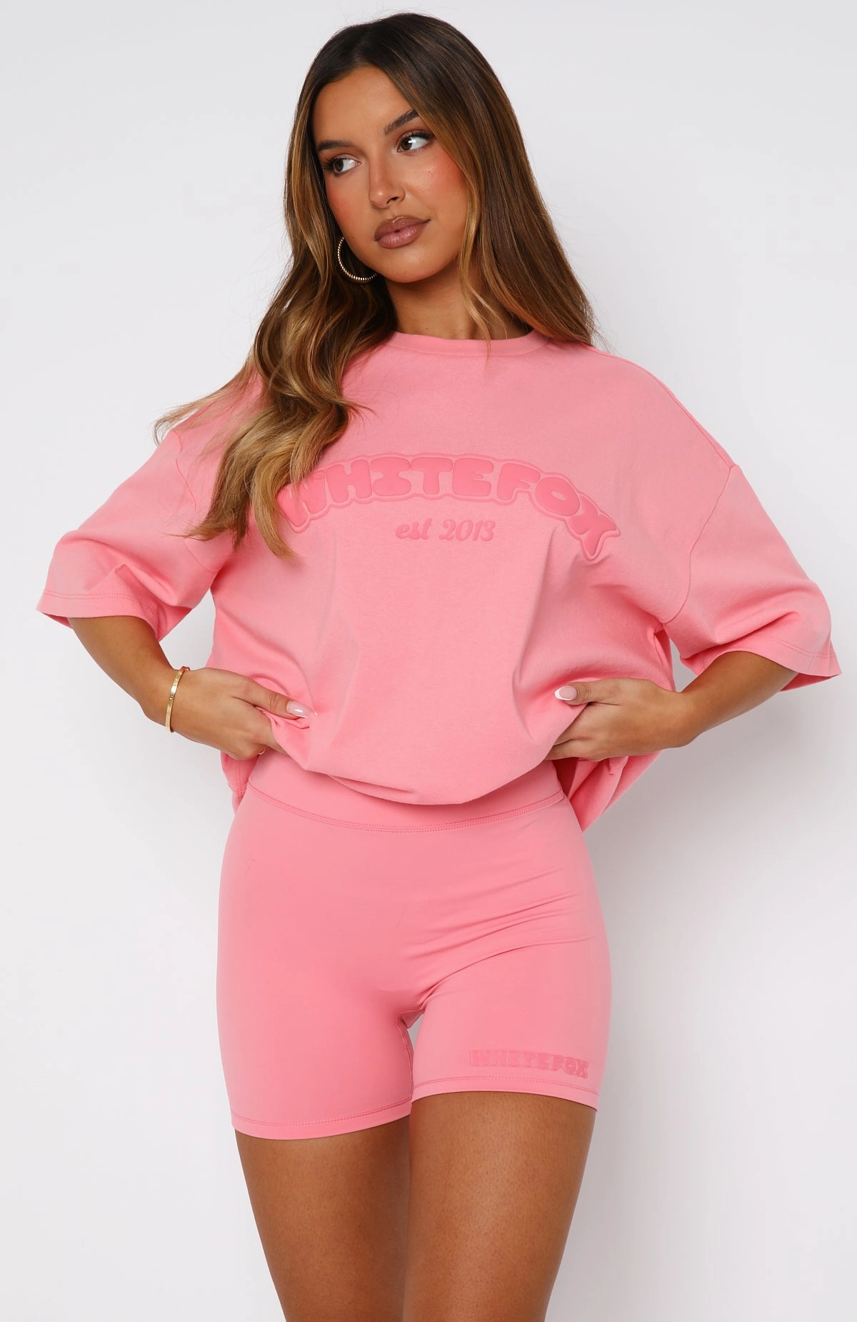 Fall Outfit Don't Even Try Bike Shorts Melon