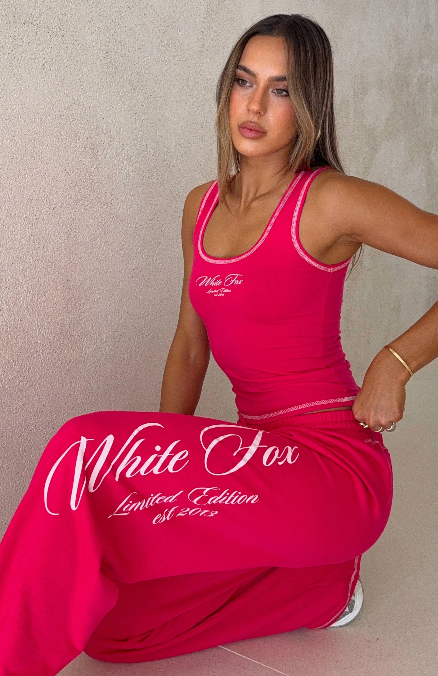 Don't Need Anyone Track Pants Pink Cozy Comfort