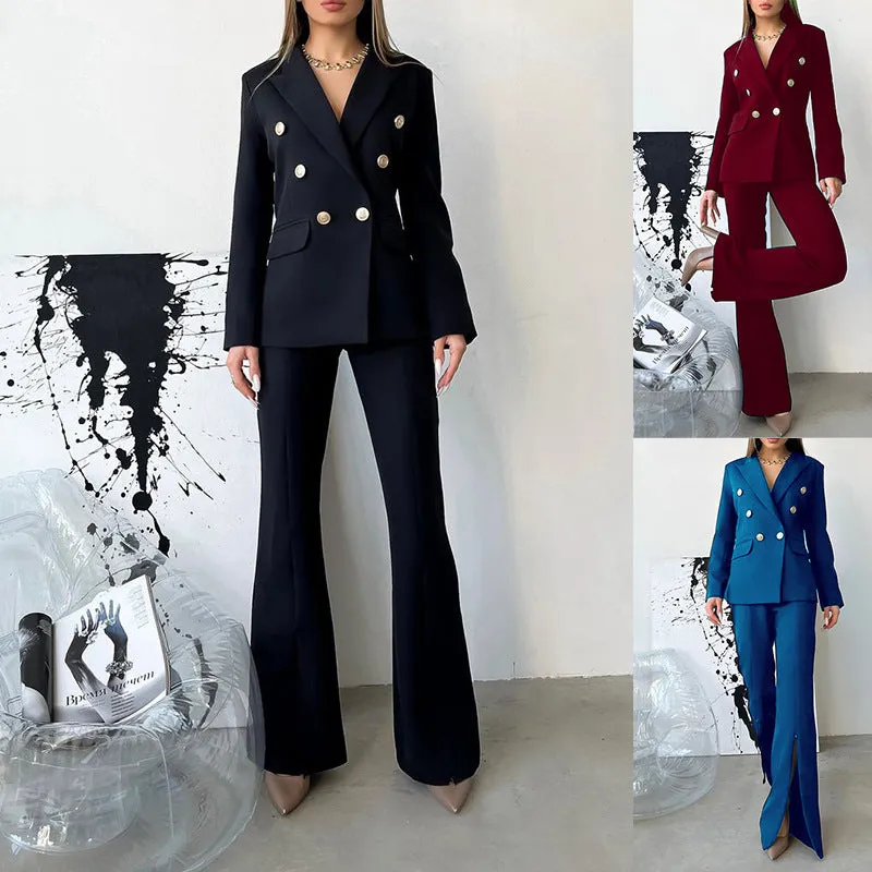 Double-Breasted Women's Suit