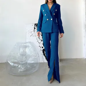 Double-Breasted Women's Suit