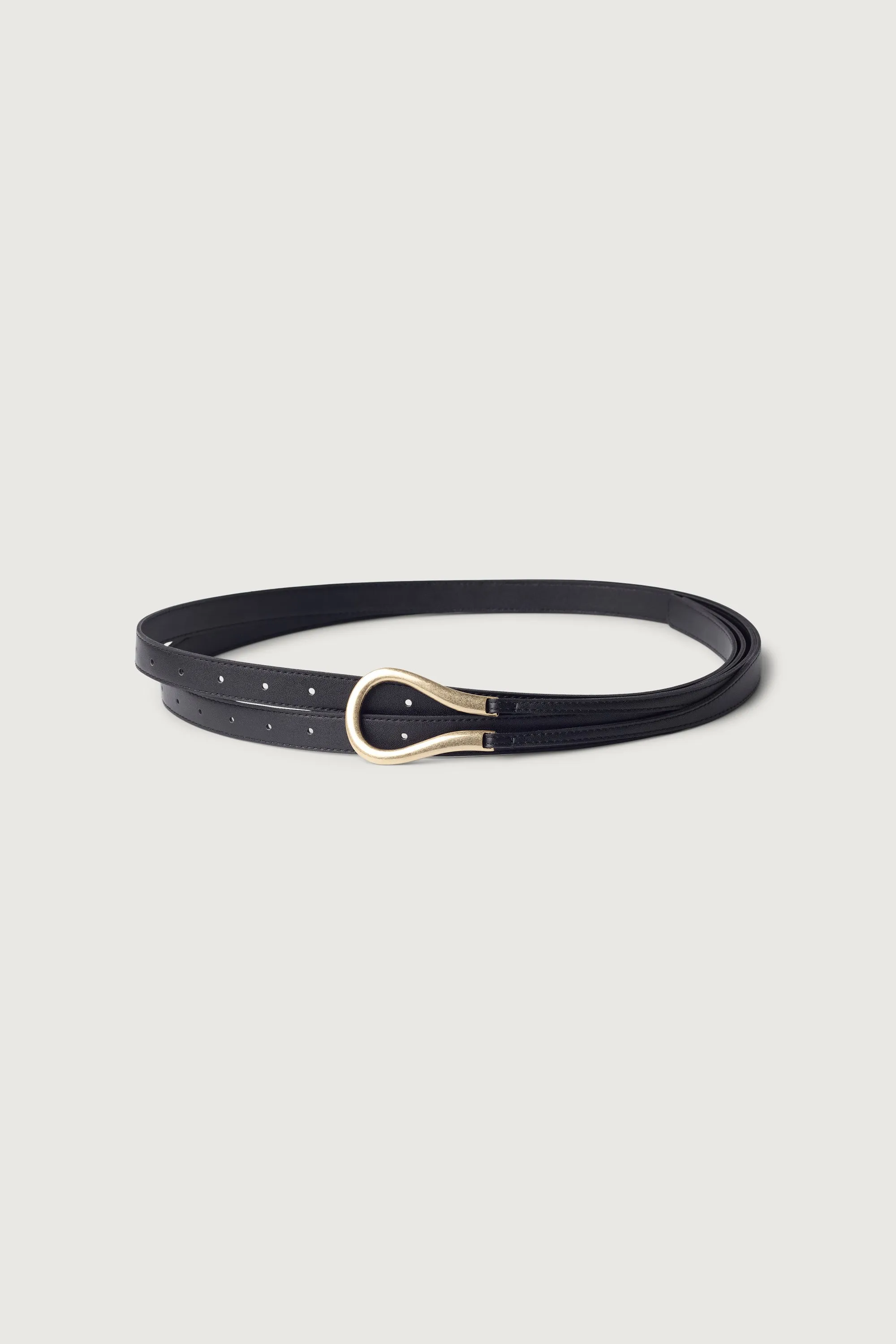 DOUBLE STRAP VEGAN LEATHER BELT
