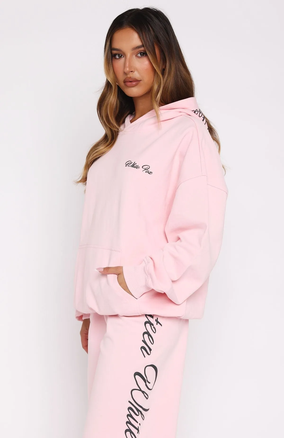 Lucky Thirteen Shaya Oversized Hoodie Soft Pink Basic Layer Soft Apparel