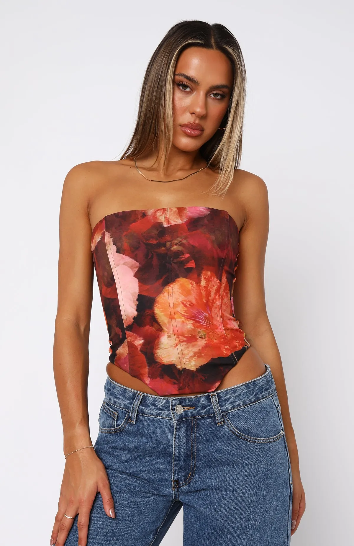 Let It Go Strapless Bustier Garden Romance Comfy Style