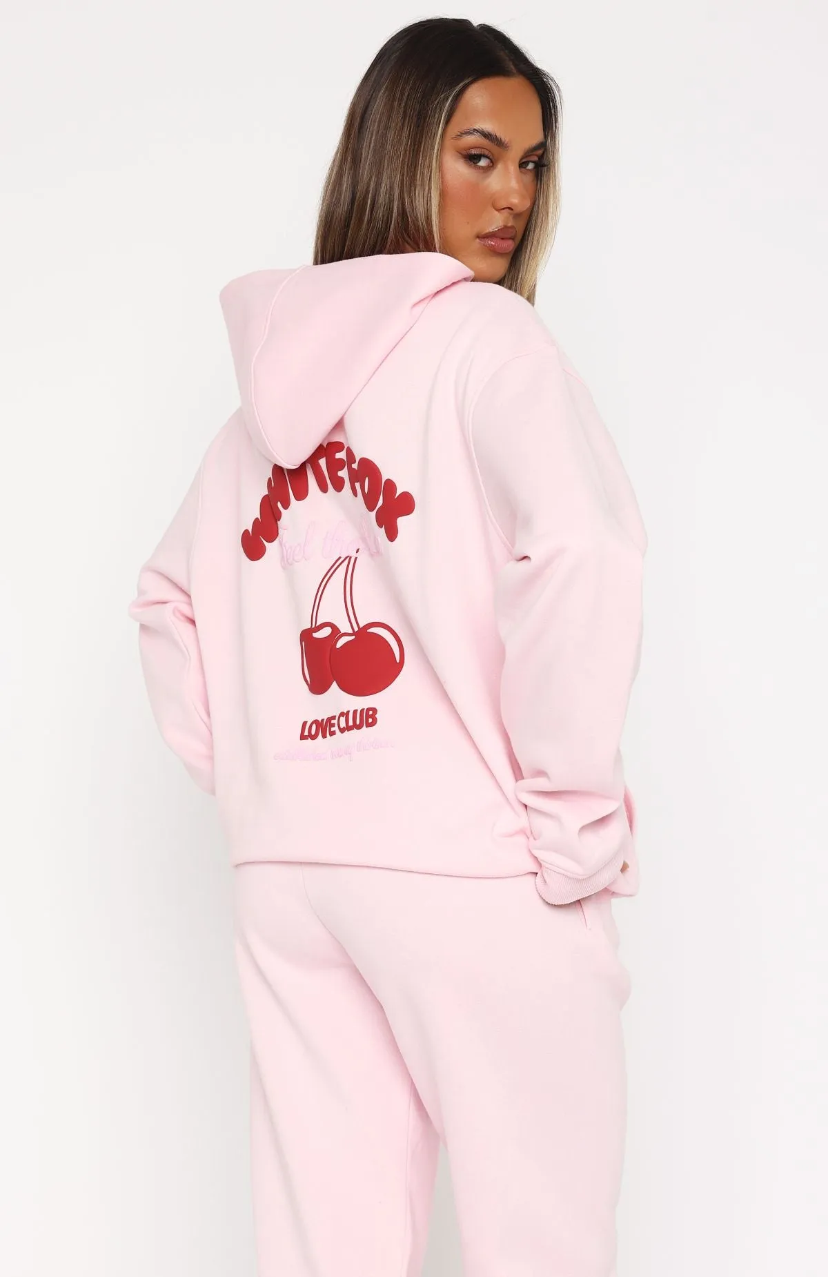Love Me Tender Oversized Hoodie Pink Work Friendly Seasonal Warmth