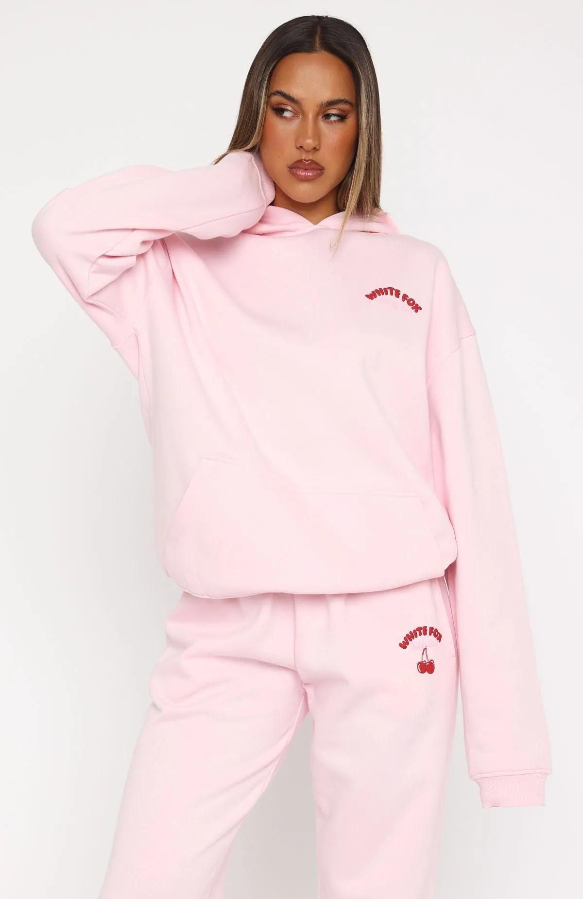 Love Me Tender Oversized Hoodie Pink Hypoallergenic Fibers
