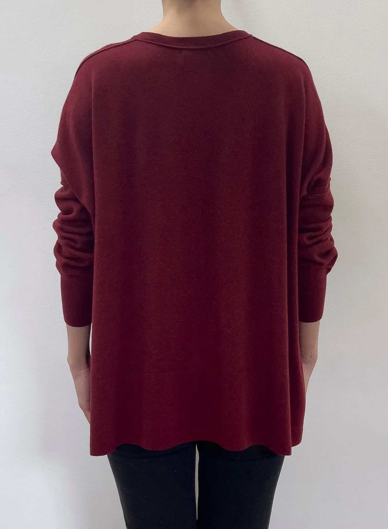Dropped Shoulder Long Sleeve Cardigan | Pompei