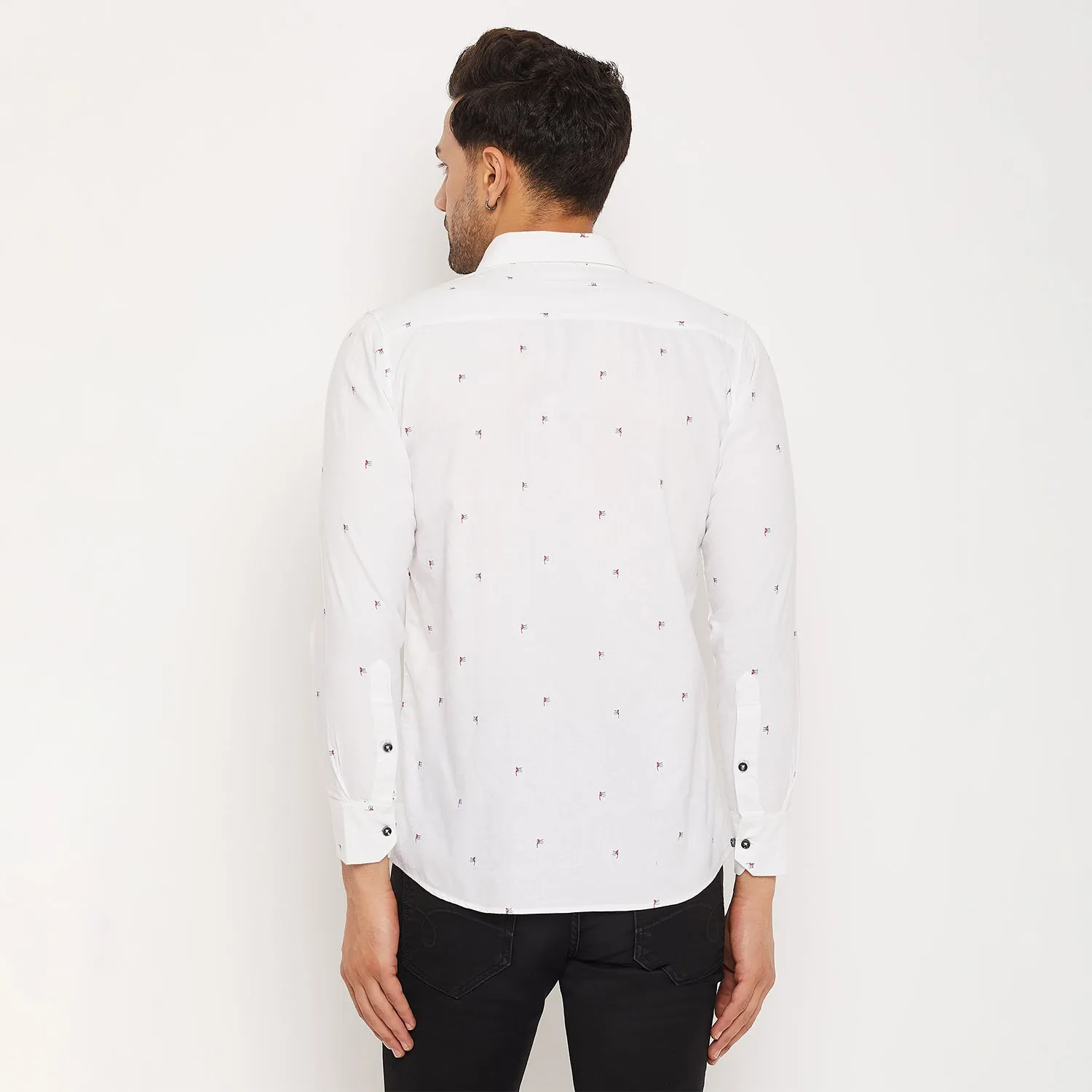 Duke Men Stardust Cotton Full Sleeve Shirt (SDO8PROB)