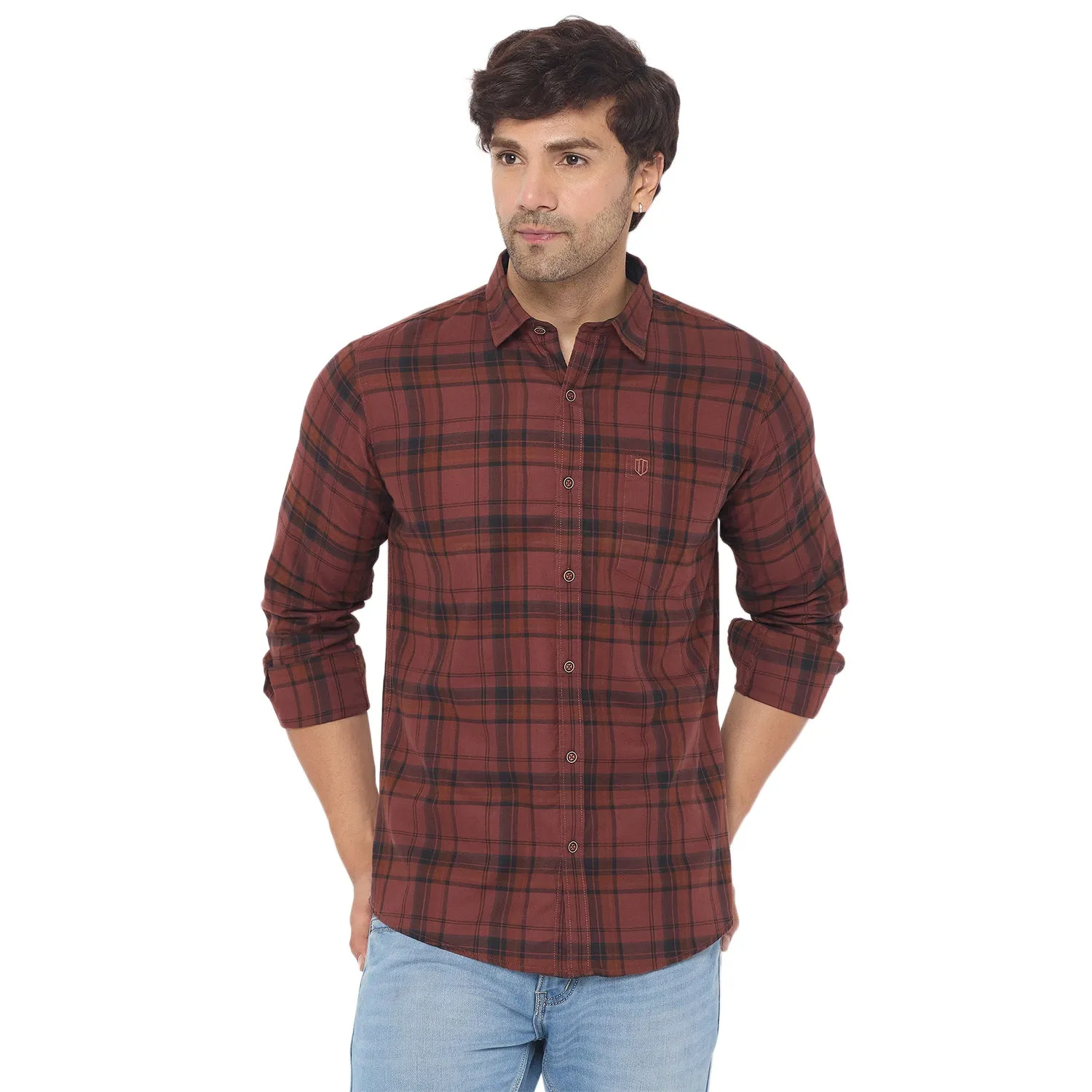 Duke Stardust Men Full Sleeve Cotton Shirt (SDO7CKF)