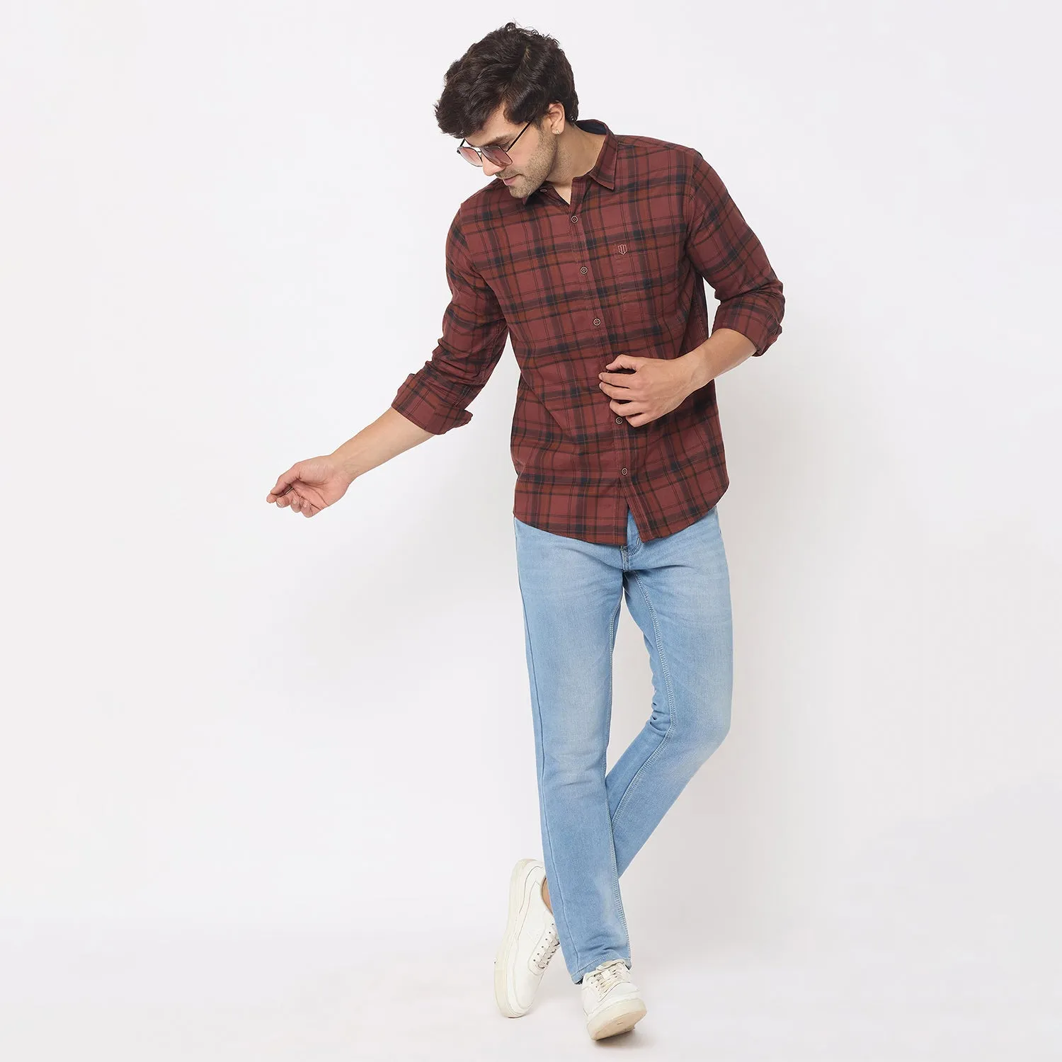 Duke Stardust Men Full Sleeve Cotton Shirt (SDO7CKF)