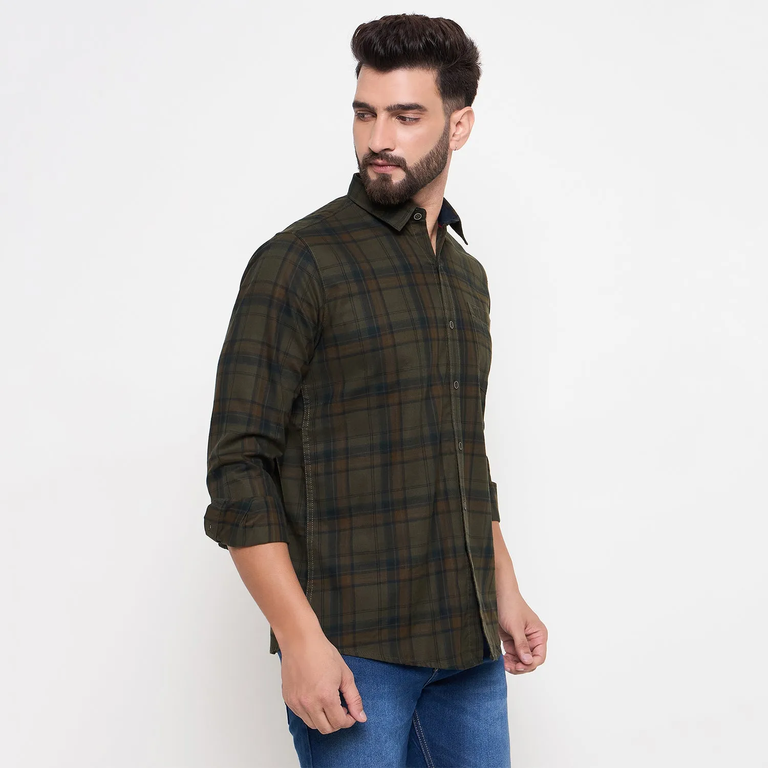 Duke Stardust Men Full Sleeve Cotton Shirt (SDO7CKF)