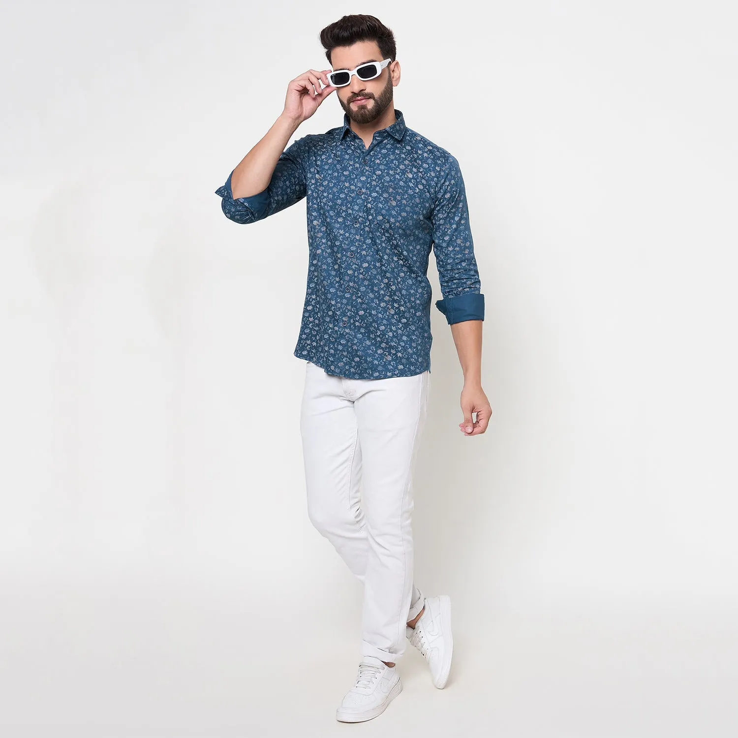 Duke Stardust Men Full Sleeve Cotton Shirt (SDO8PRN)