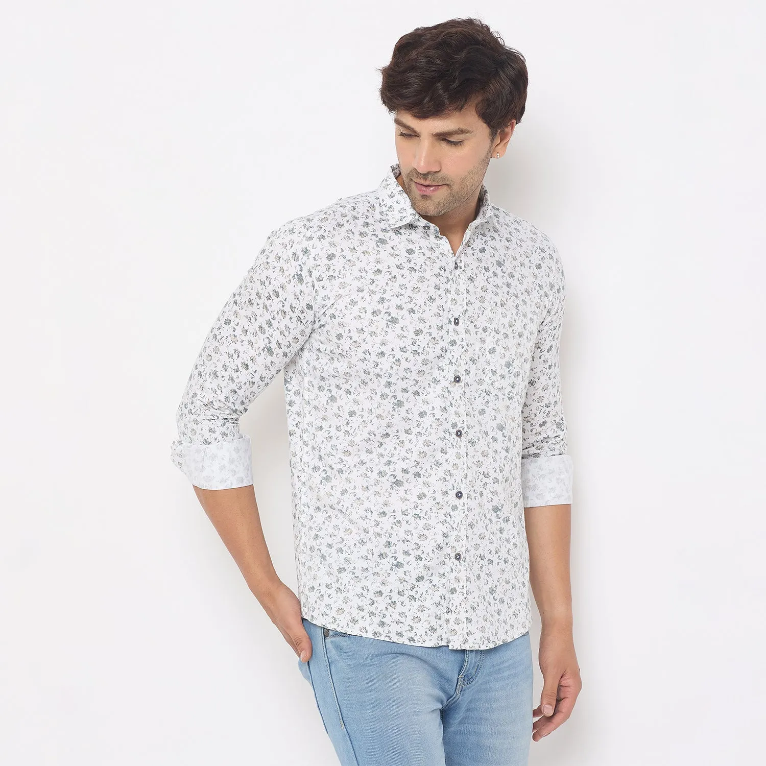 Duke Stardust Men Full Sleeve Cotton Shirt (SDO8PRN)