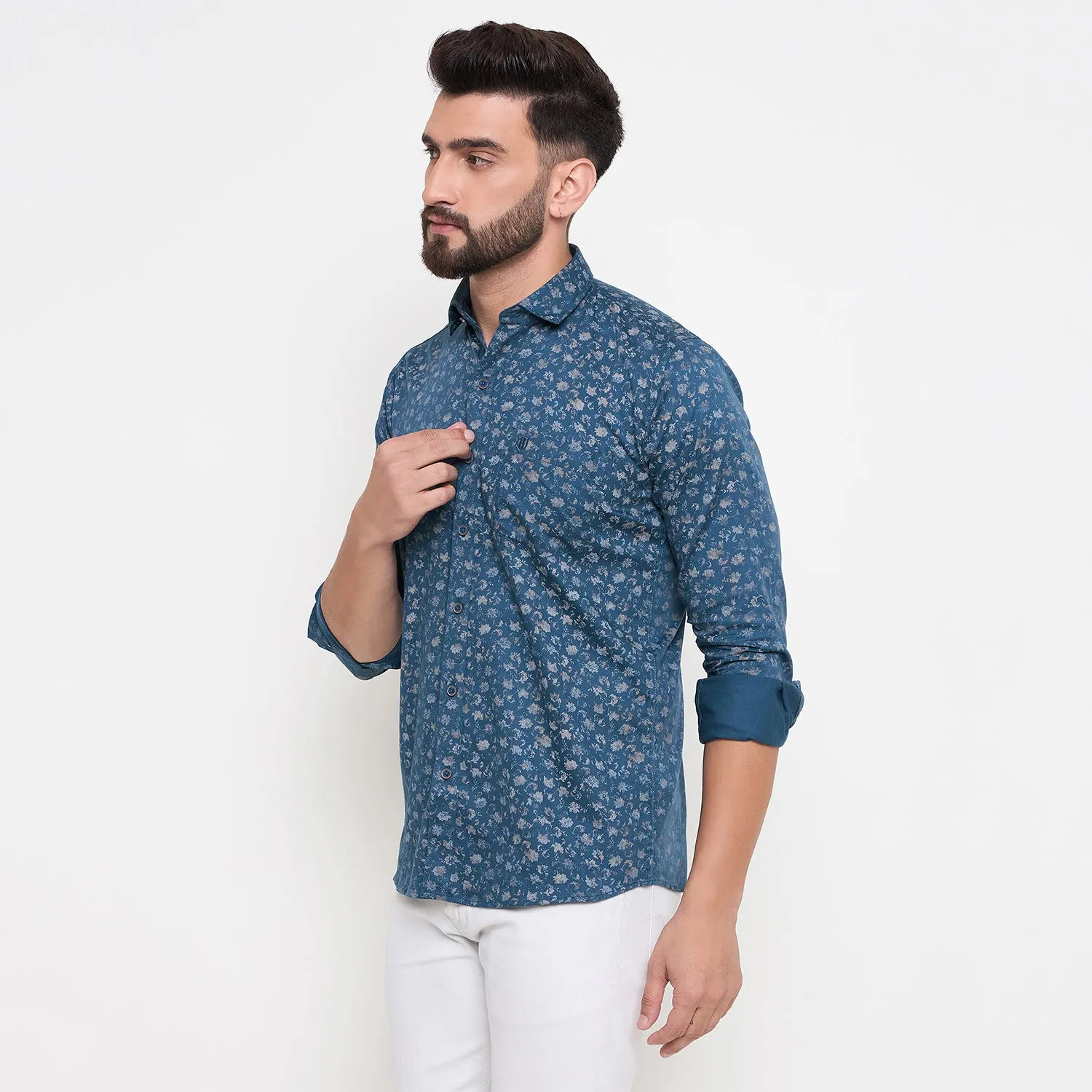 Duke Stardust Men Full Sleeve Cotton Shirt (SDO8PRN)