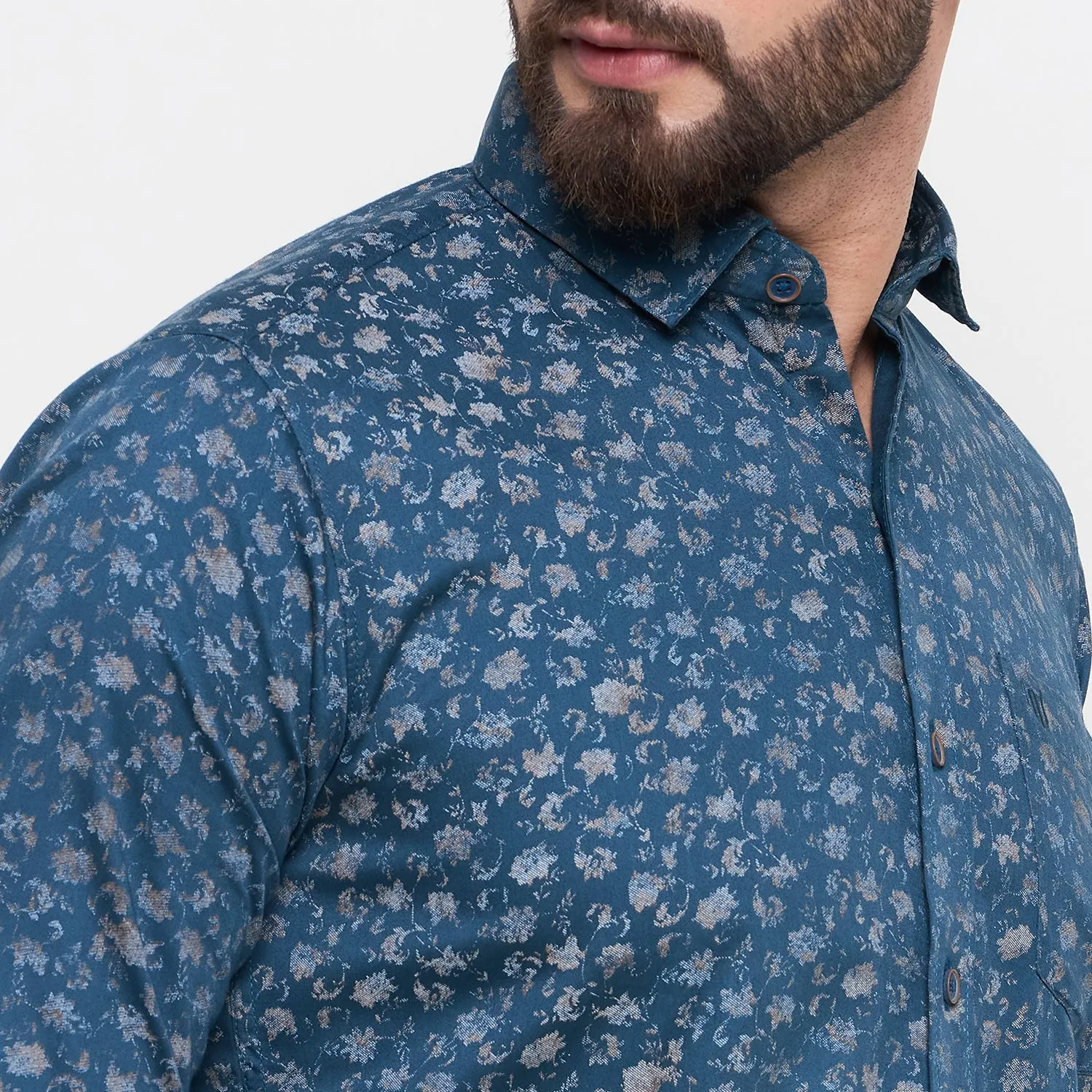 Duke Stardust Men Full Sleeve Cotton Shirt (SDO8PRN)