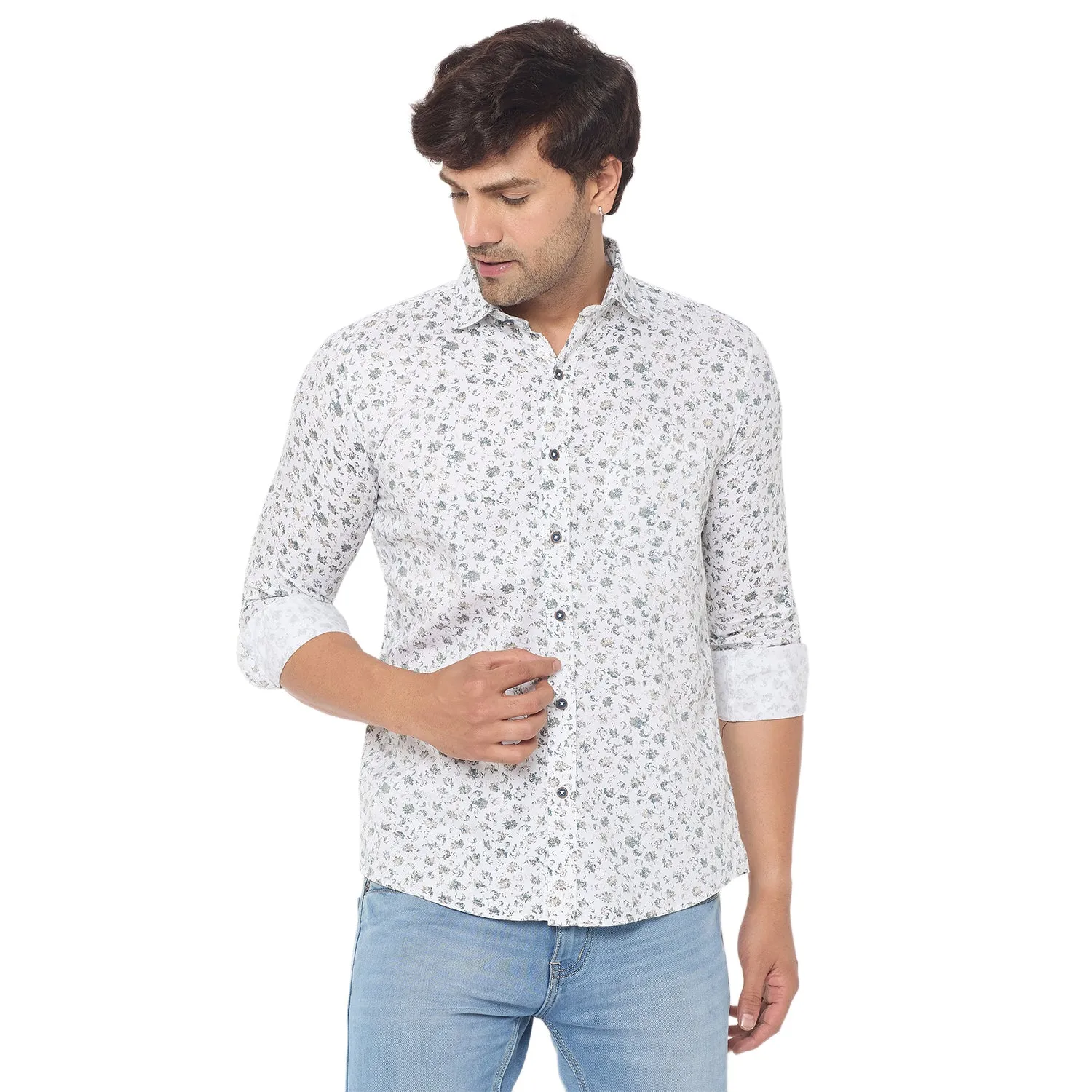 Duke Stardust Men Full Sleeve Cotton Shirt (SDO8PRN)