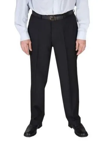 Dura Press Mens Poly Viscose Formal Trousers in Navy
