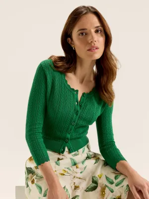 Gentle Tone Anti Pilling Technology Hazel 3/4 Sleeve Cardigan