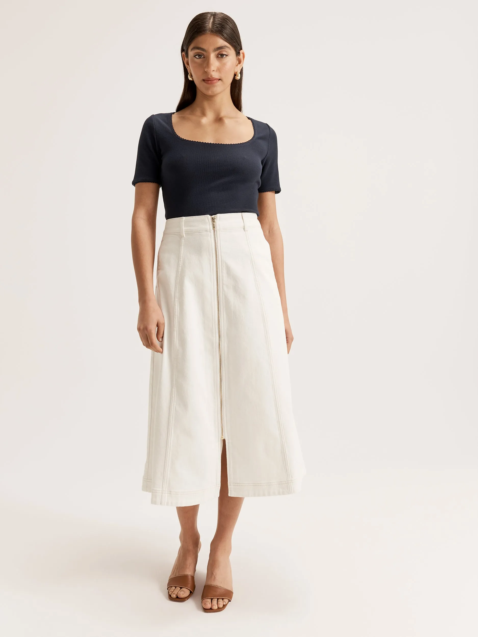 Reinforced Hem Rae Rib Top