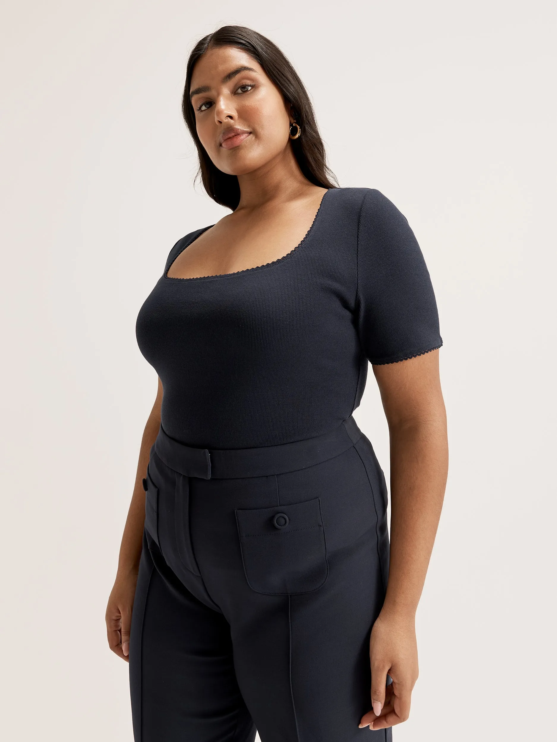 Rae Rib Top ZonalVentilation Durable Double Stitching