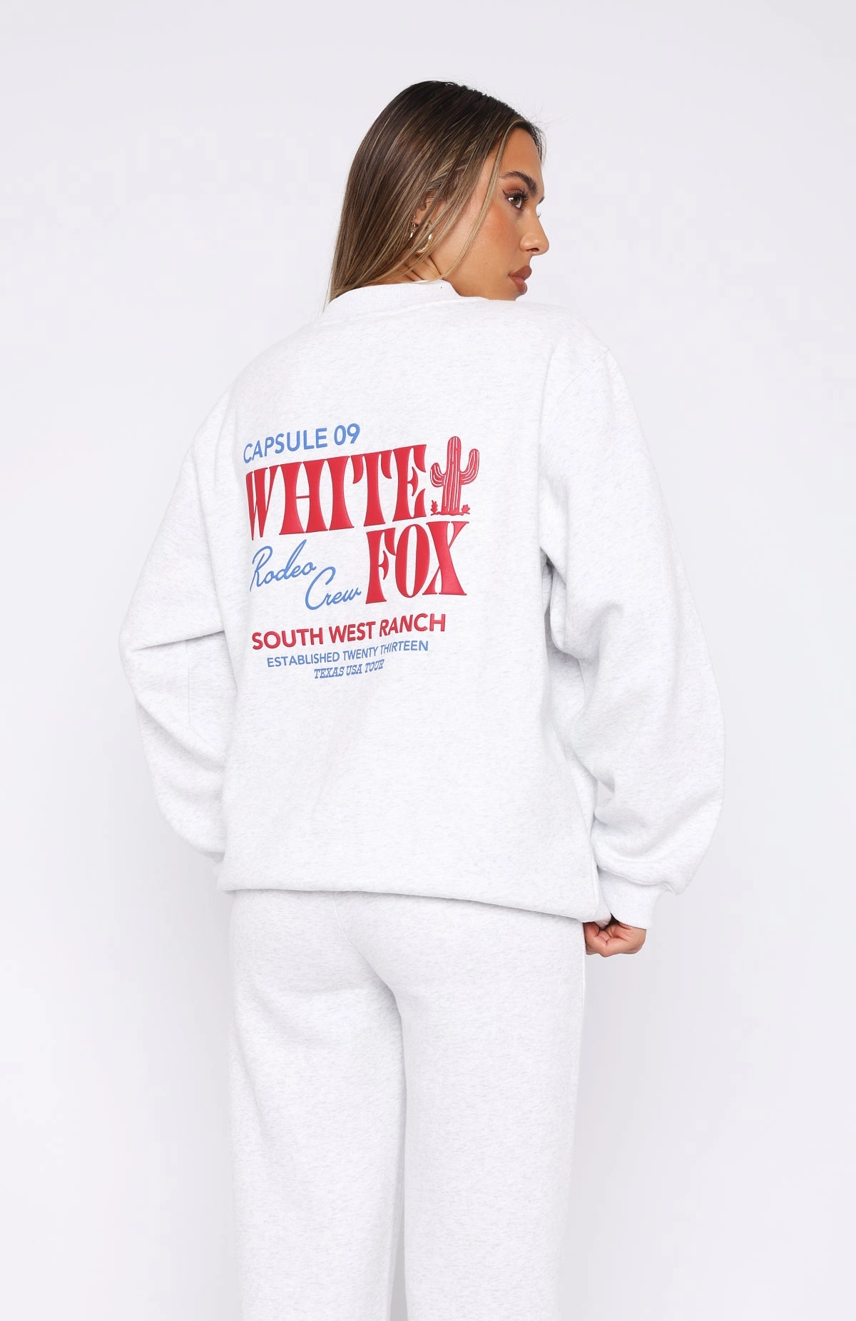 Tubular Knit Method Lightweight Knit Capsule 9 Rodeo Crew Oversized Sweater Grey Marle