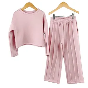 Dusty Pink Pleated Two Piece Set