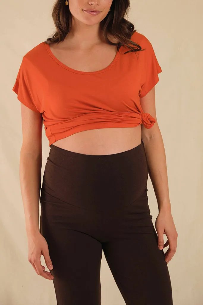 Eadie Maternity Top - Flame