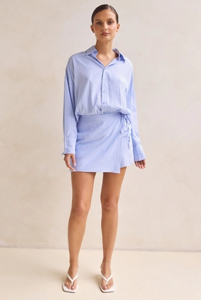 Effortless Fit Vibrant color dress Valerie Mini Dress (Blue)