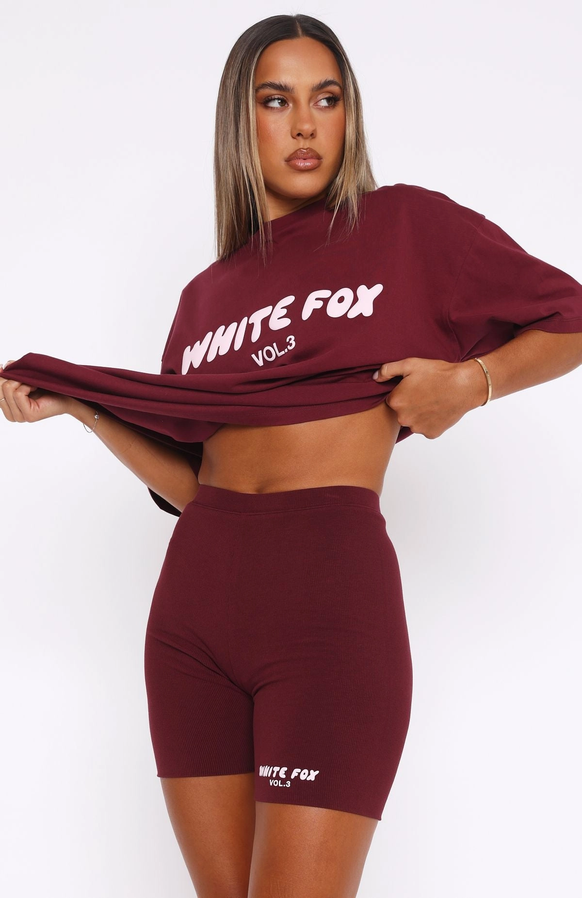 Hassle free maintenance Offstage Ribbed Bike Shorts Red Velvet