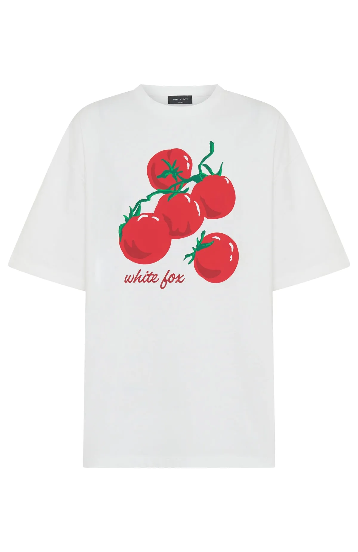 On The Vine Oversized Tee White RecycledBlend