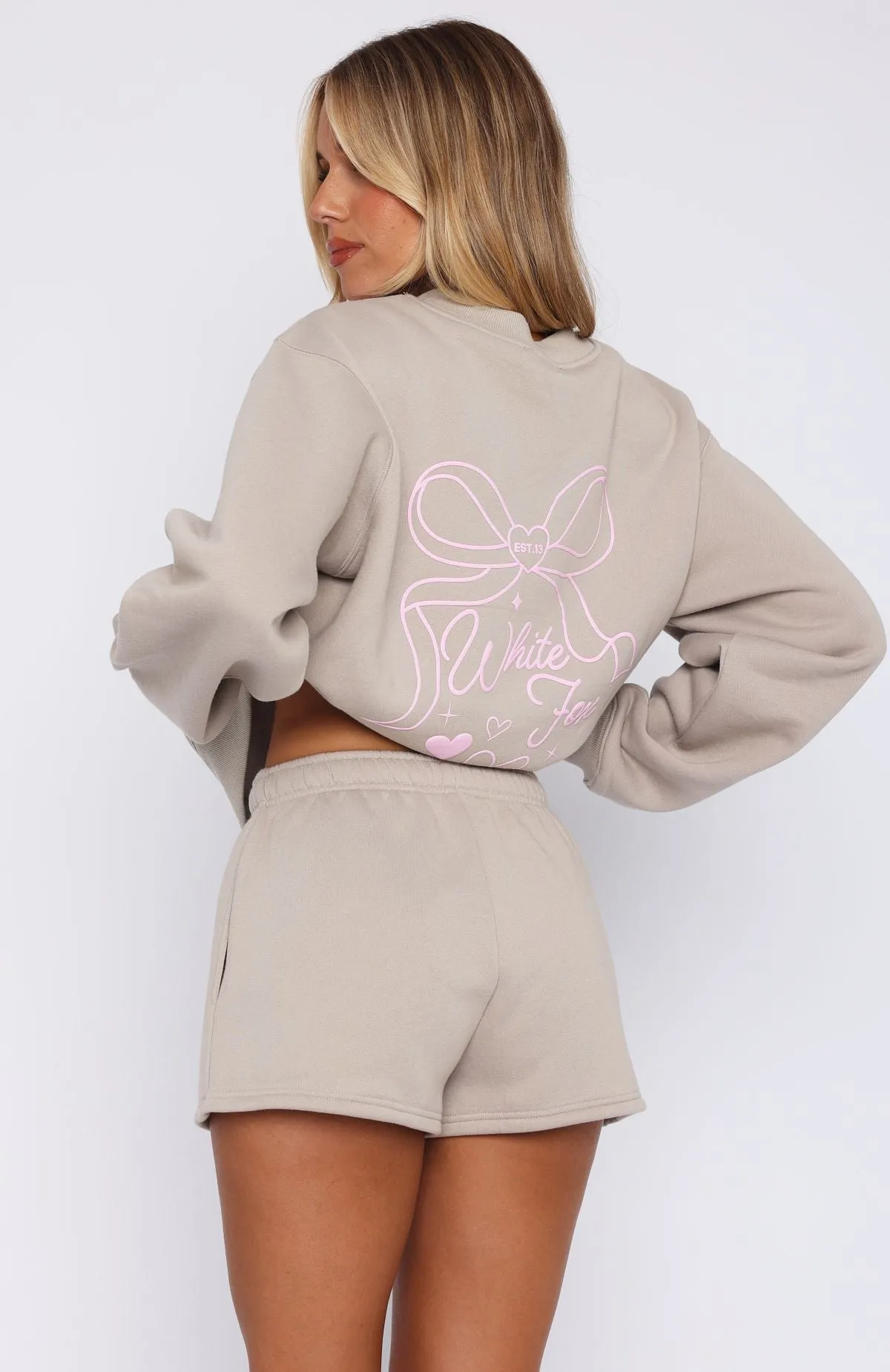 Love You Forever Lounge Shorts Moon Cozy Fleece Merino Wool Blend