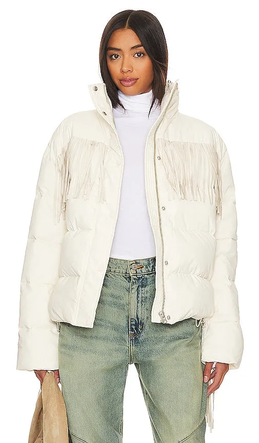 EAVES Olwen Puffer Jacket in Ivory