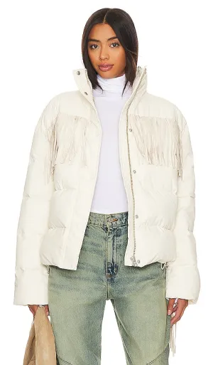 EAVES Olwen Puffer Jacket in Ivory