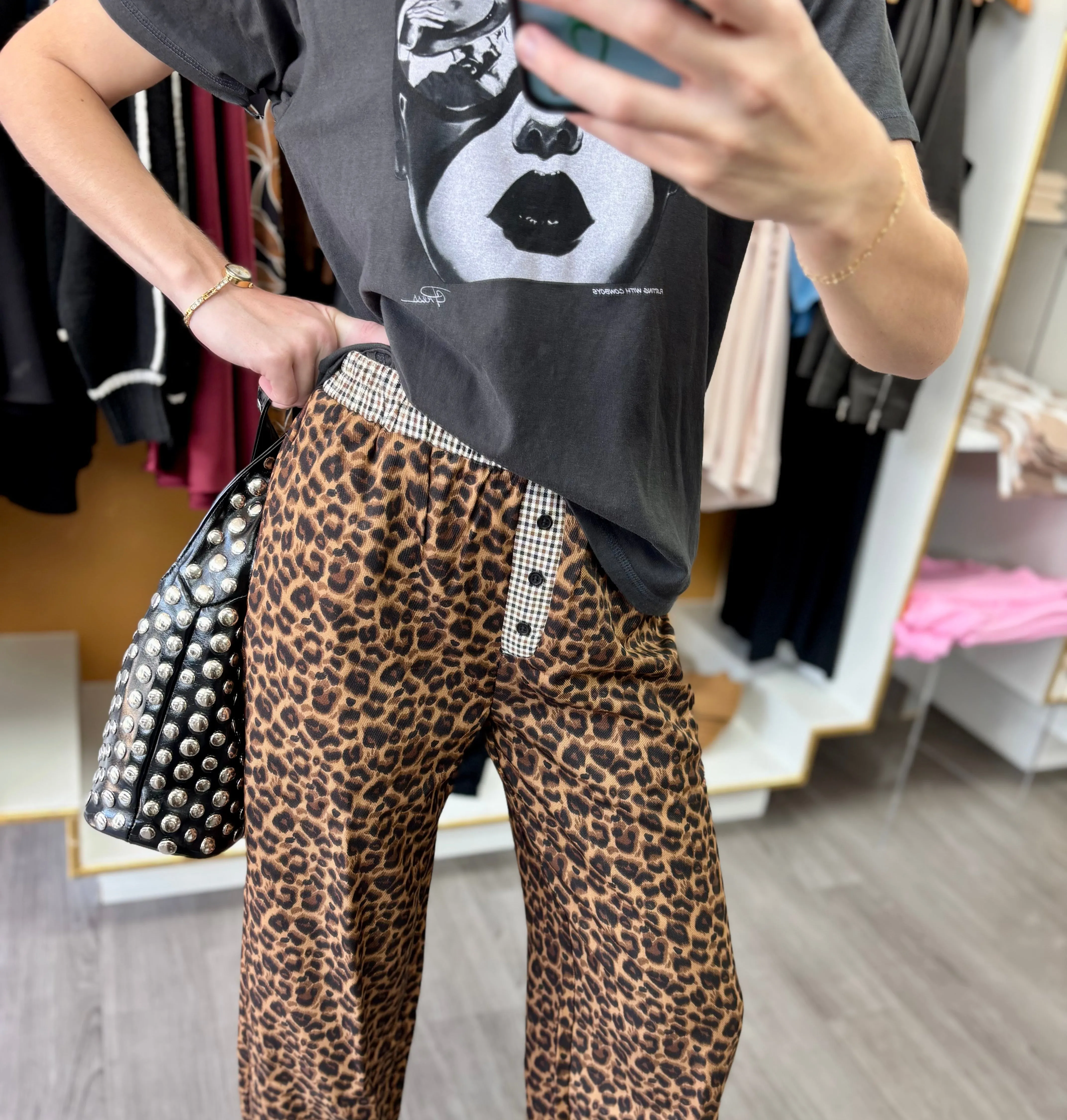 Summer Blouse Flirting With Cowboys Tee