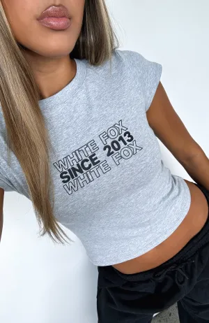 Your Beauty Baby Tee Grey Marle Lightweight Layering Option Heat Regulating Fabric