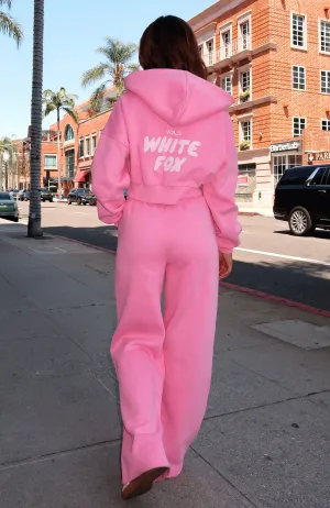 Go-To Fit Daily Layers Offstage Cropped Zip Hoodie Bubblegum