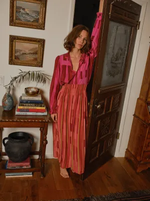 DoubleLayered Collar GEORGIA TOP