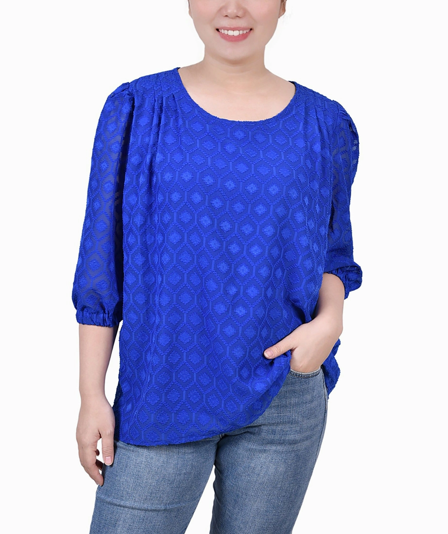 NonToxicCoating SeamlessConstruction Elbow Sleeve Clip Blouse