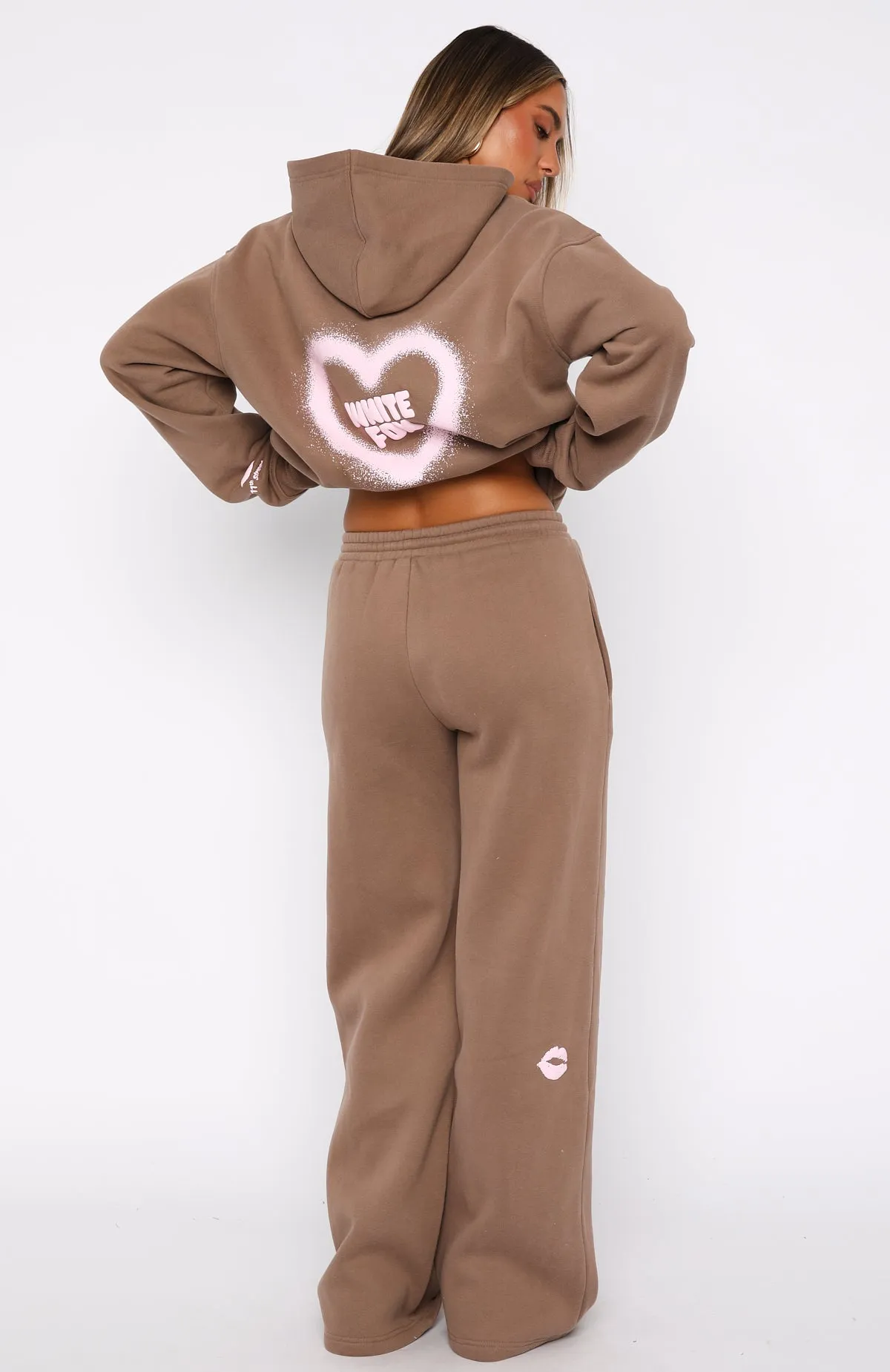 11th Street City Girl At Heart Wide Leg Sweatpants Cinnamon Bun Basic Style