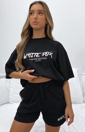 State Of Art Lounge Shorts Black Reflective Yarn Accent