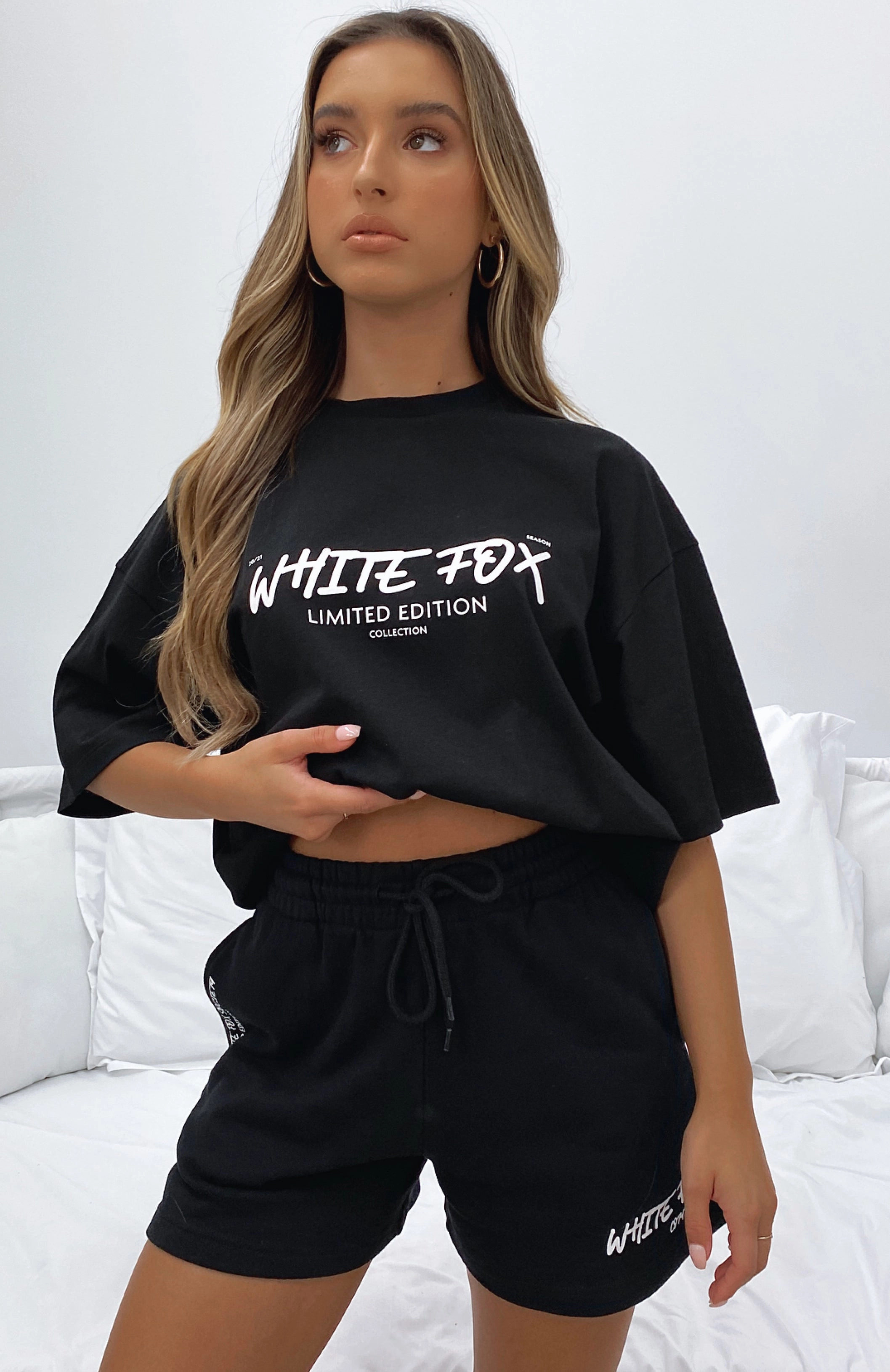 State Of Art Lounge Shorts Black Reflective Yarn Accent