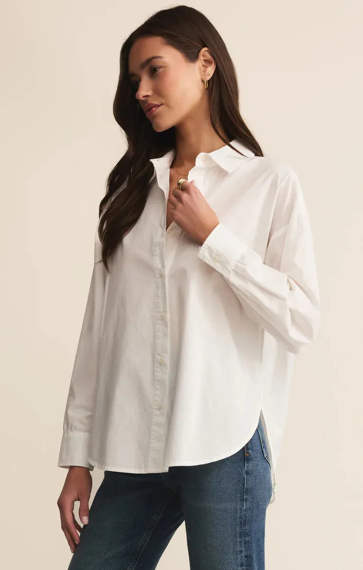 Elevated Poplin Shirt Minimalist Design